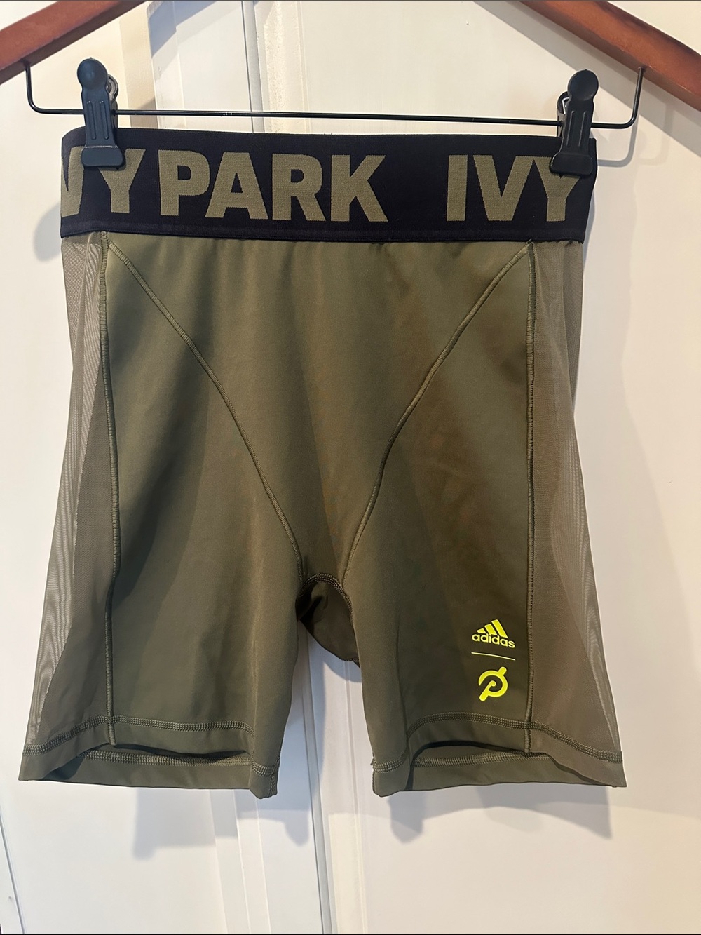 IVY PARK for ADIDAS/Peloton Olive Green Bike shorts